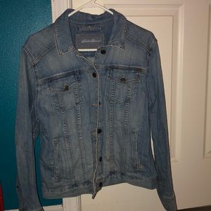 light wash soft denim jacket